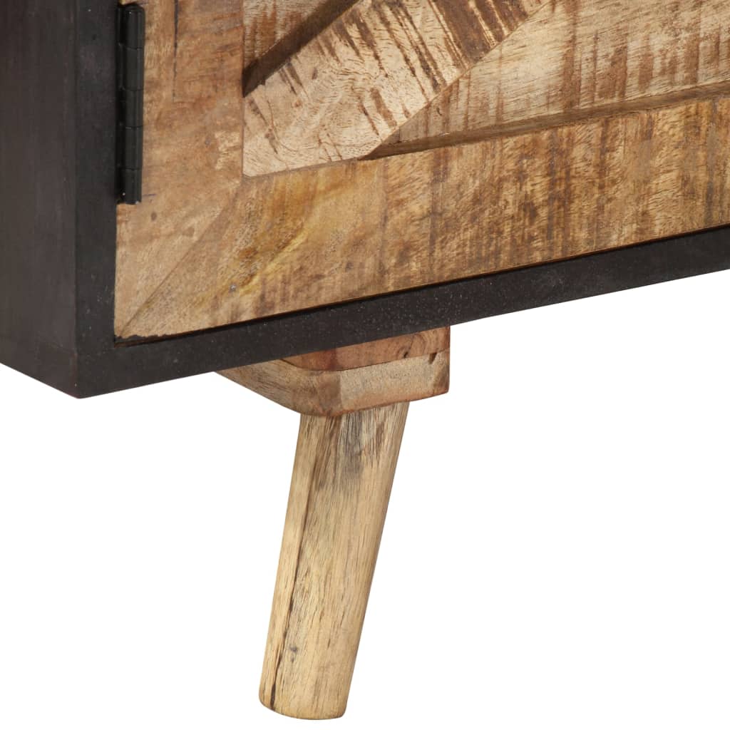 tv-bord 140x30x46 cm ru mangotræ og massivt akacietræ