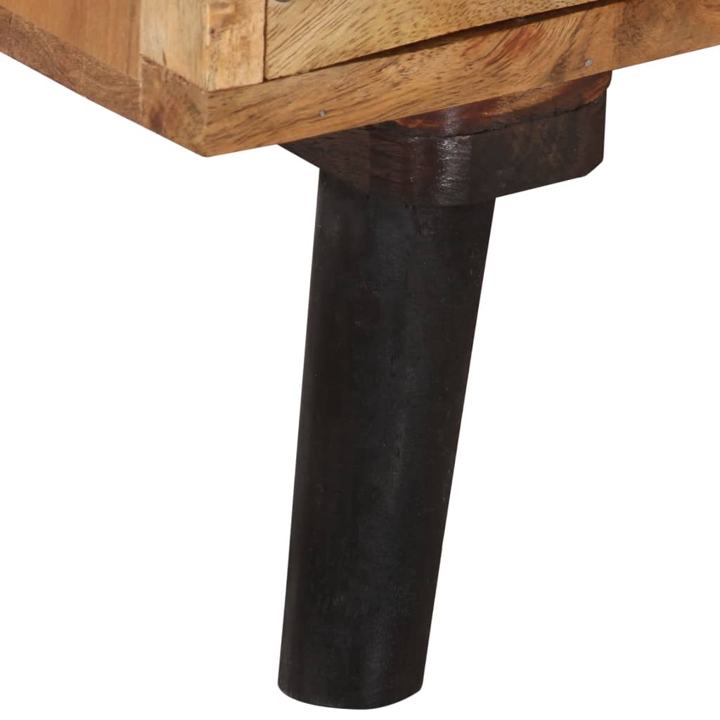 tv-bord 145x35x35 cm massivt akacietræ