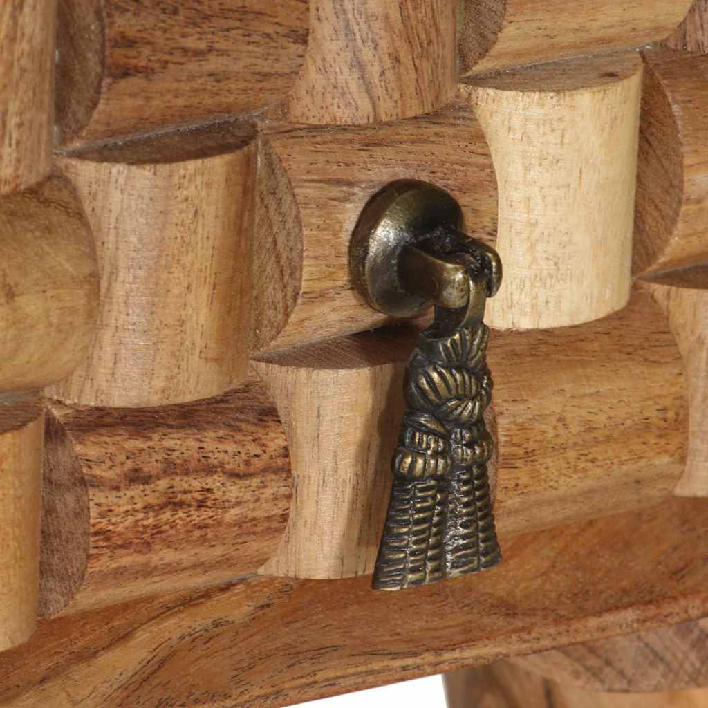 skrivebord 110x50x76 cm massivt akacietræ
