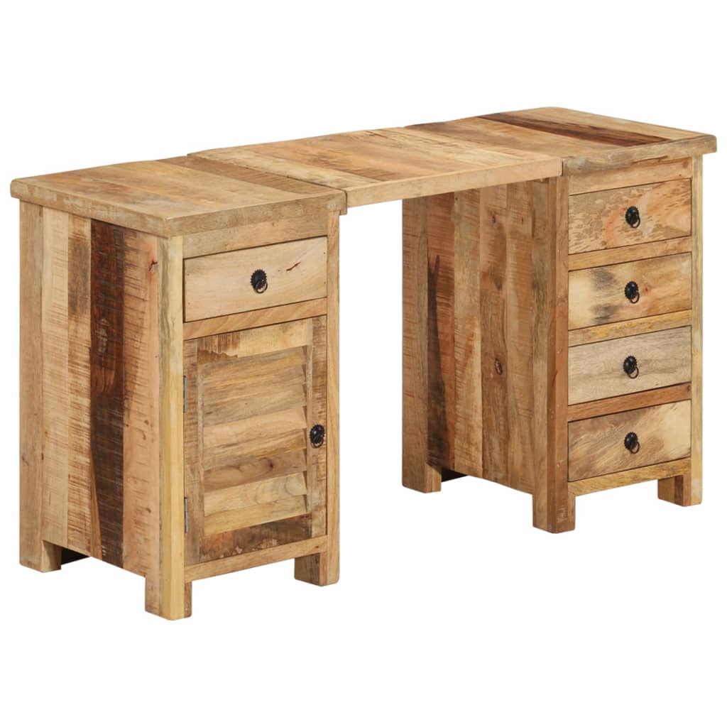 skrivebord 140x50x77 cm massivt mangotræ