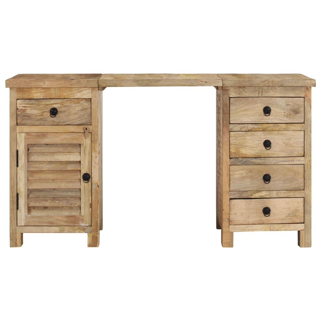 skrivebord 140x50x77 cm massivt mangotræ