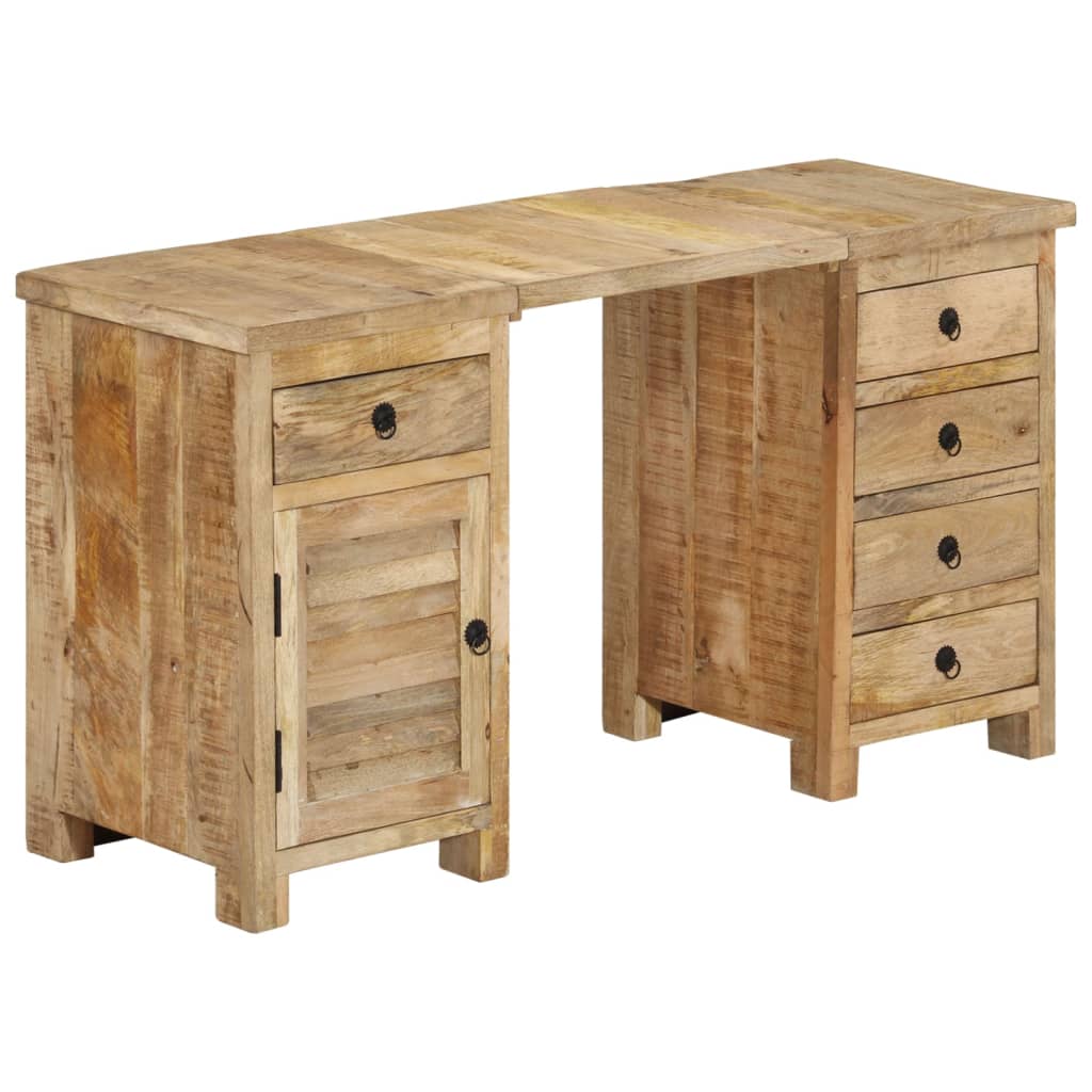skrivebord 140x50x77 cm massivt mangotræ