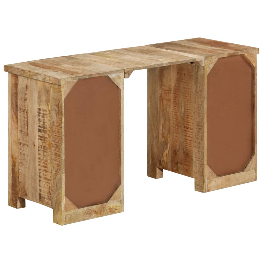 skrivebord 140x50x77 cm massivt mangotræ