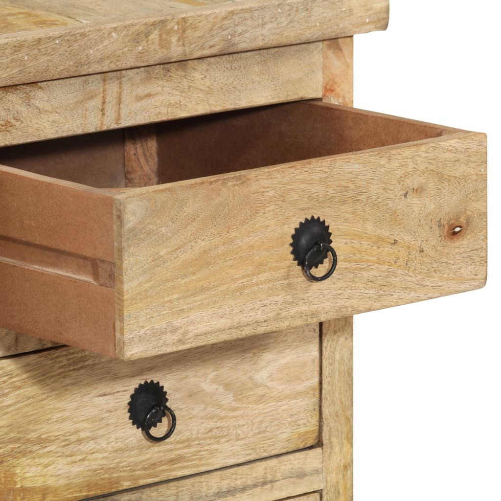 skrivebord 140x50x77 cm massivt mangotræ