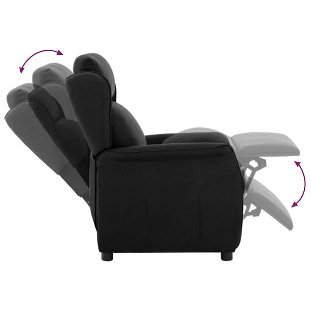 Liggestol Sort Polyester