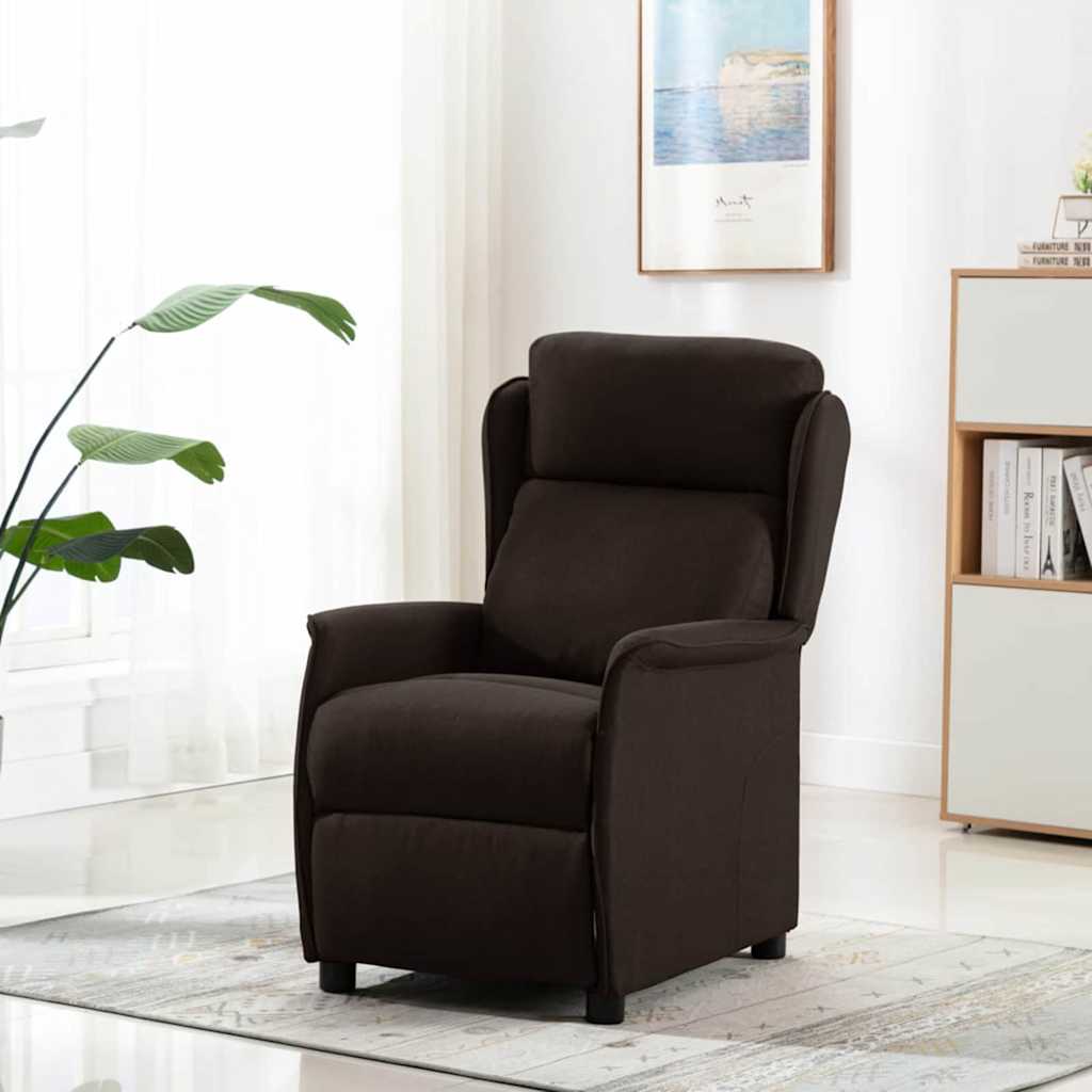 Liggestol Mørk Brun Polyester