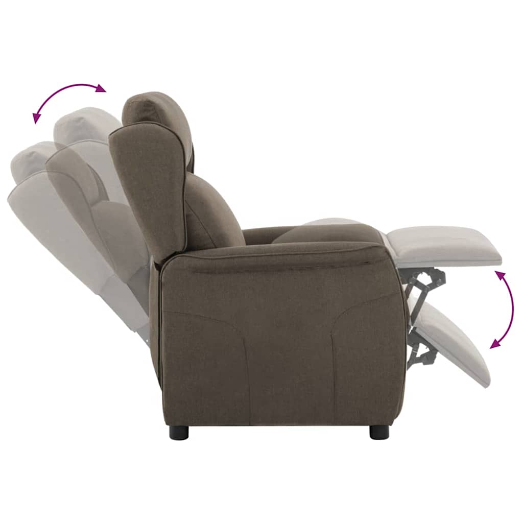 Liggestol Gråbrun Polyester