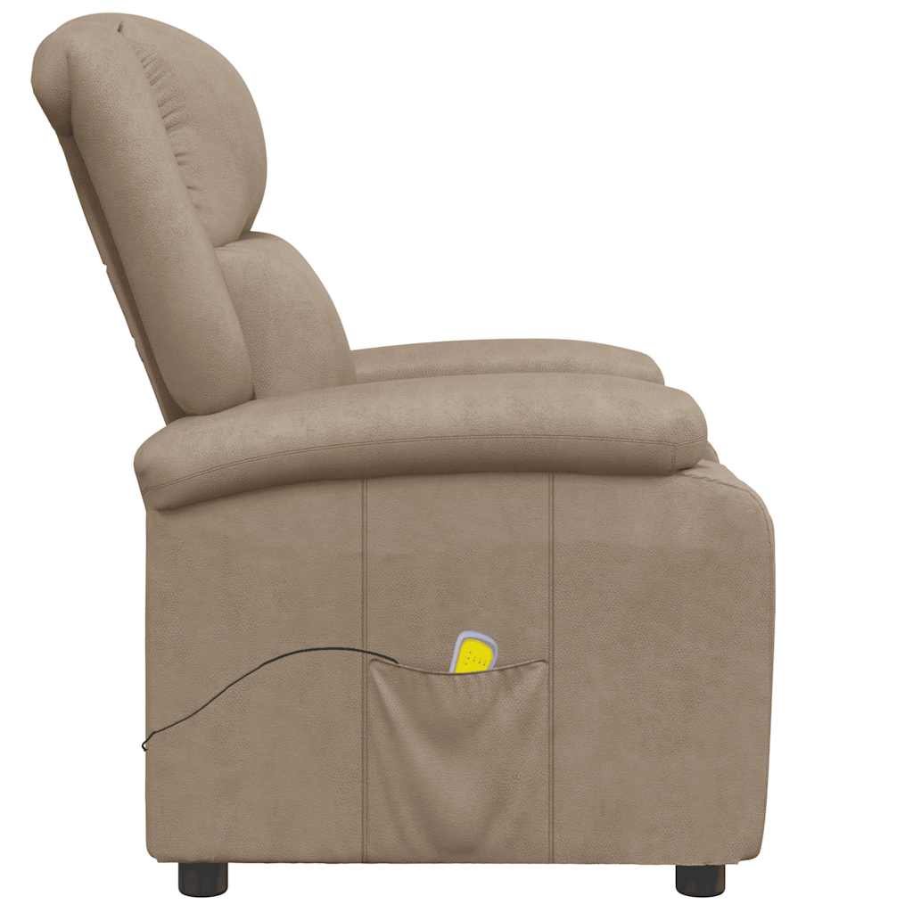 massagestol kunstlæder cappuccinofarvet