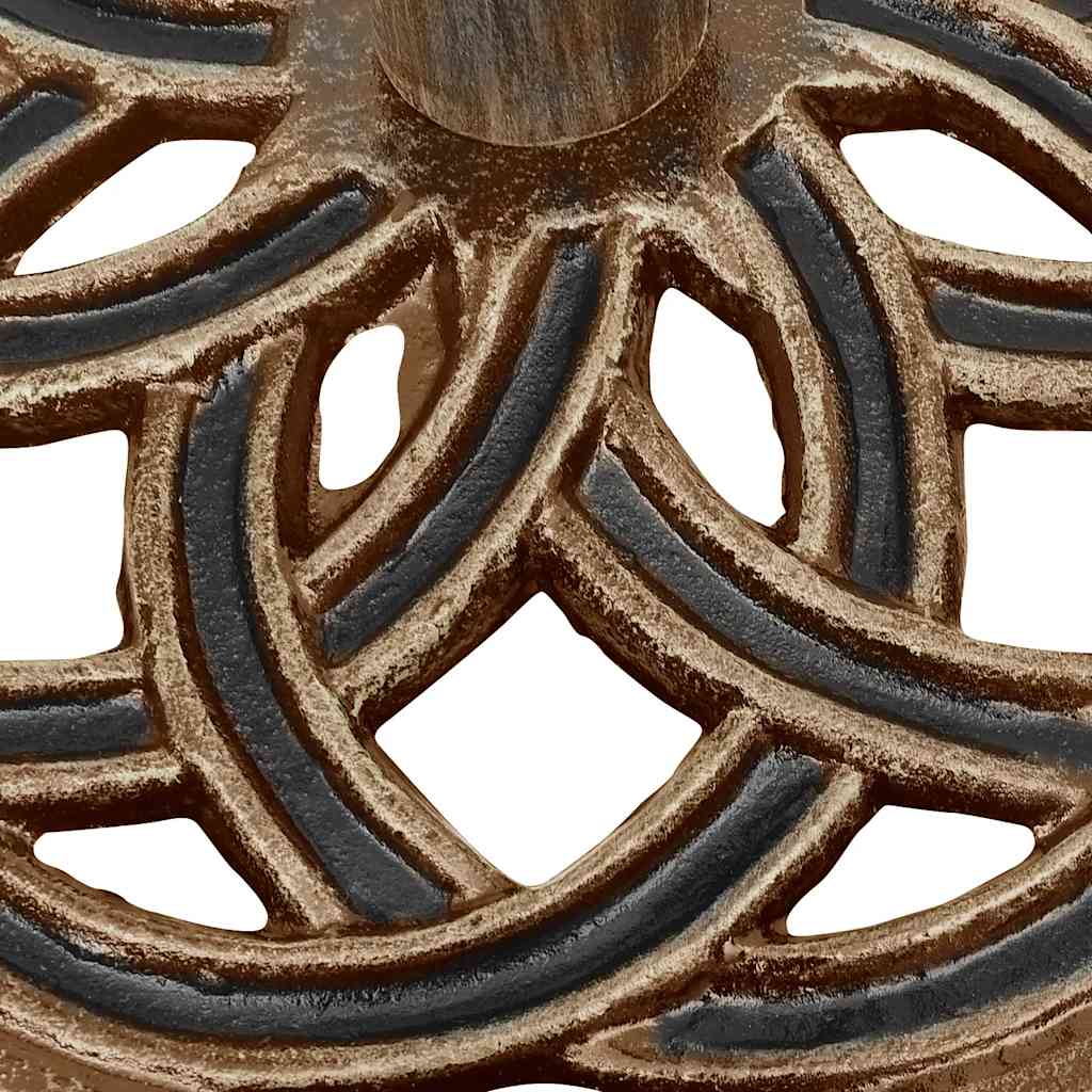 parasolfod 44x44x31 cm støbejern bronzefarvet