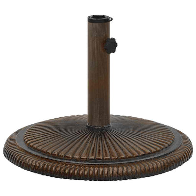 parasolfod 45x45x30 cm støbejern bronzefarvet