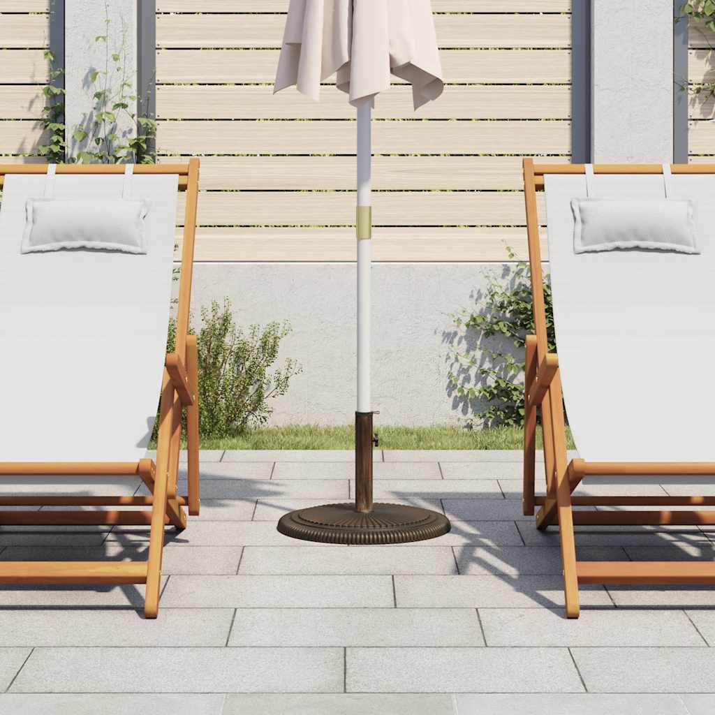 parasolfod 45x45x30 cm støbejern bronzefarvet