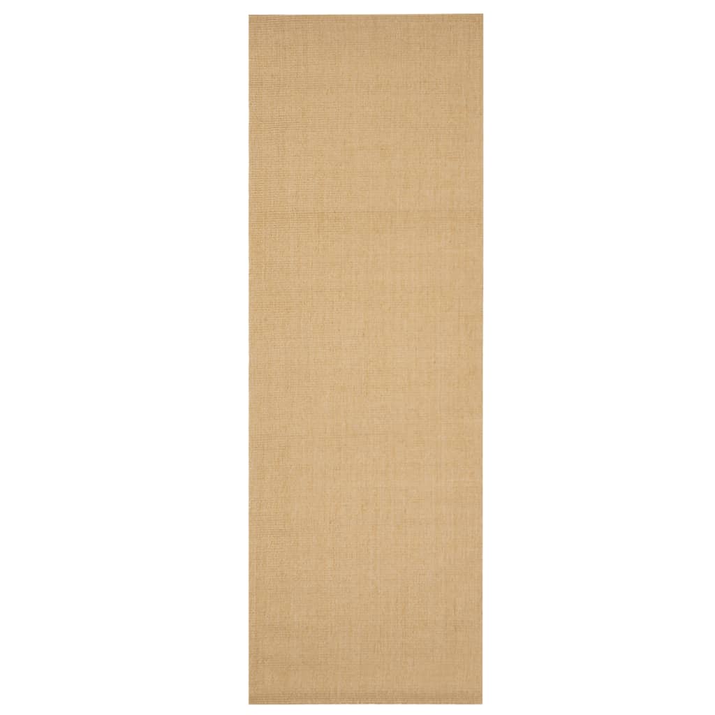 gulvtæppe 66x200 cm naturlig sisal