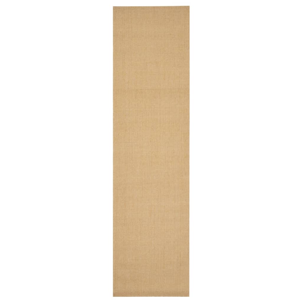 gulvtæppe 66x250 cm naturlig sisal