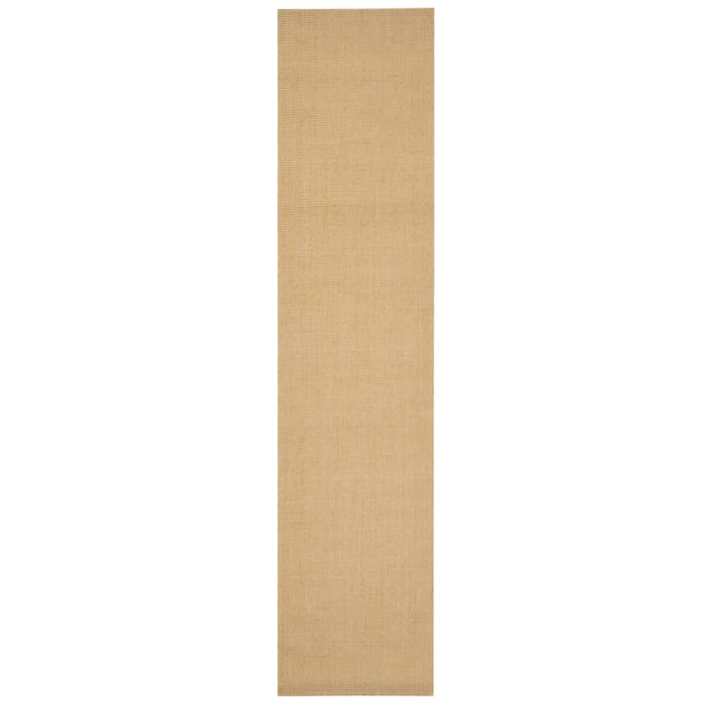 gulvtæppe 66x300 cm naturlig sisal