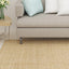 gulvtæppe 100x200 cm naturlig sisal sandfarvet