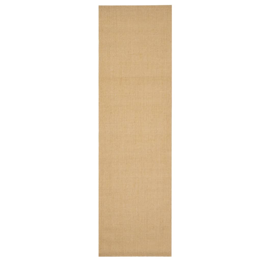 gulvtæppe 100x350 cm naturlig sisal