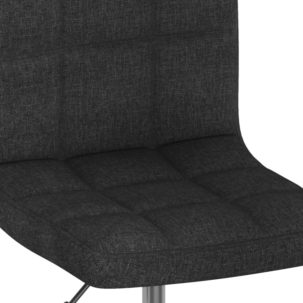 drejelige spisebordsstole 6 stk. stof sort