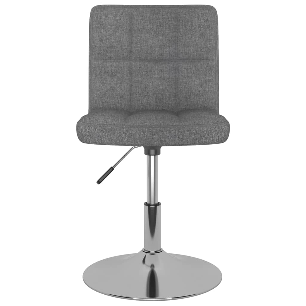 drejelig spisebordsstol stof lysegrå