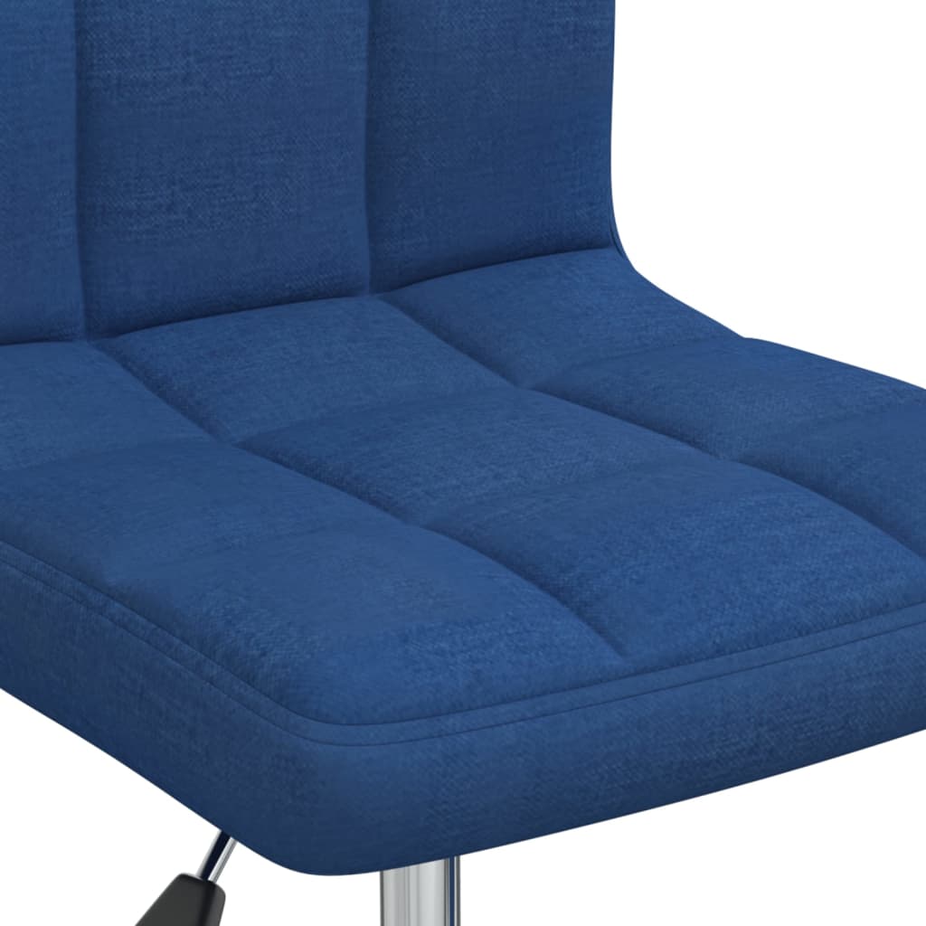 drejelig spisebordsstol stof blå