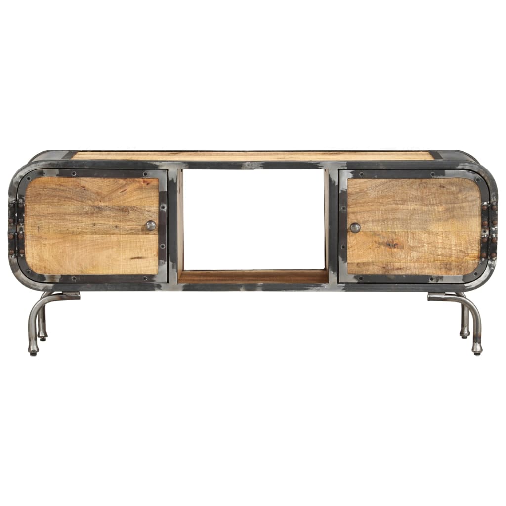 tv-bord 110x30x42 cm massivt mangotræ