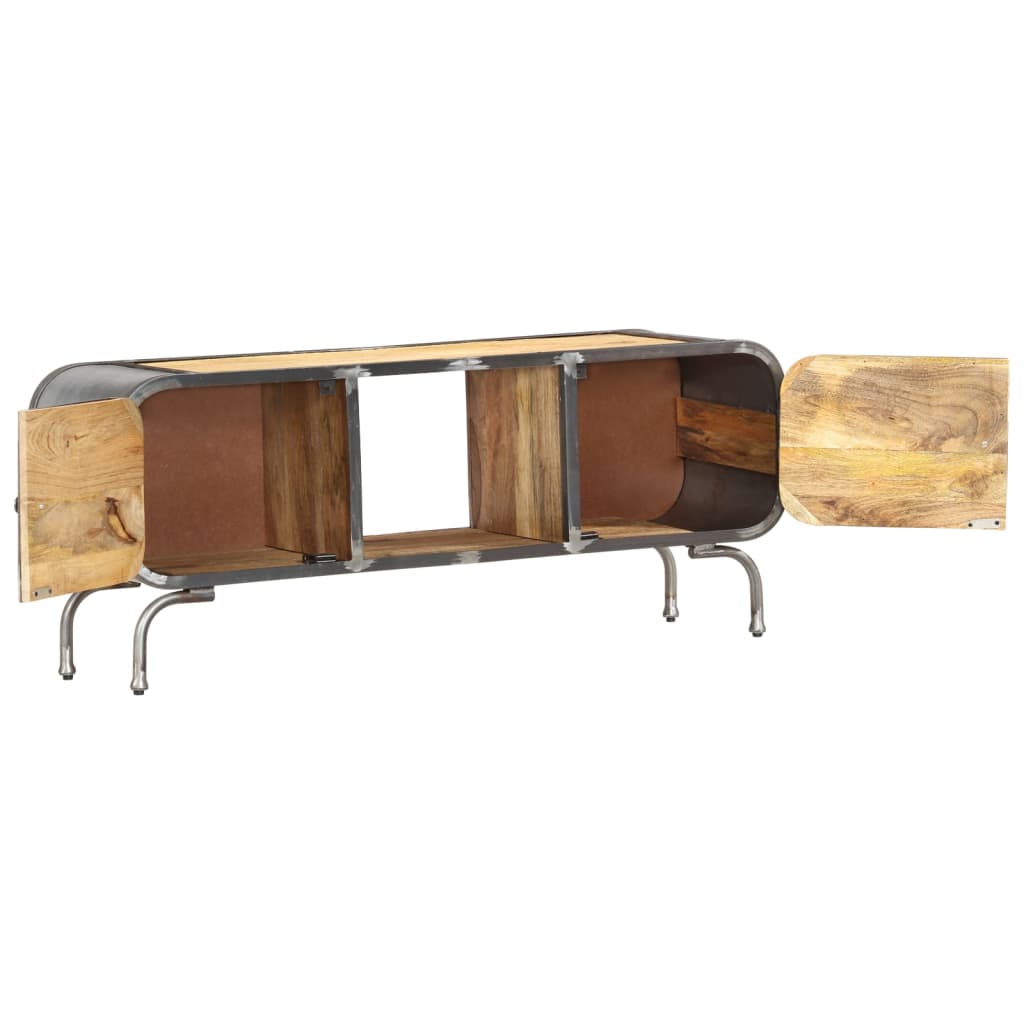 tv-bord 110x30x42 cm massivt mangotræ