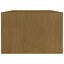 sofabord 110x50x34 cm massivt fyrretræ honningbrun
