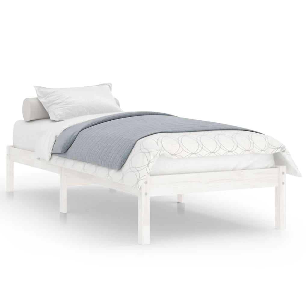 sengeramme 75x190 cm Small Single massivt træ hvid