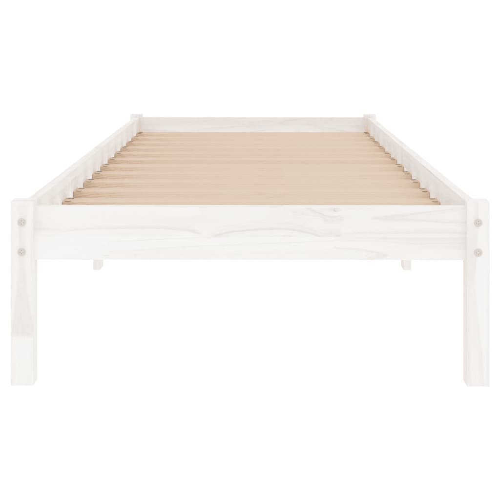 sengeramme 75x190 cm Small Single massivt træ hvid