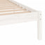 sengeramme 75x190 cm Small Single massivt træ hvid