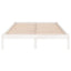 sengestel 180x200 cm Super King massivt fyrretræ hvid