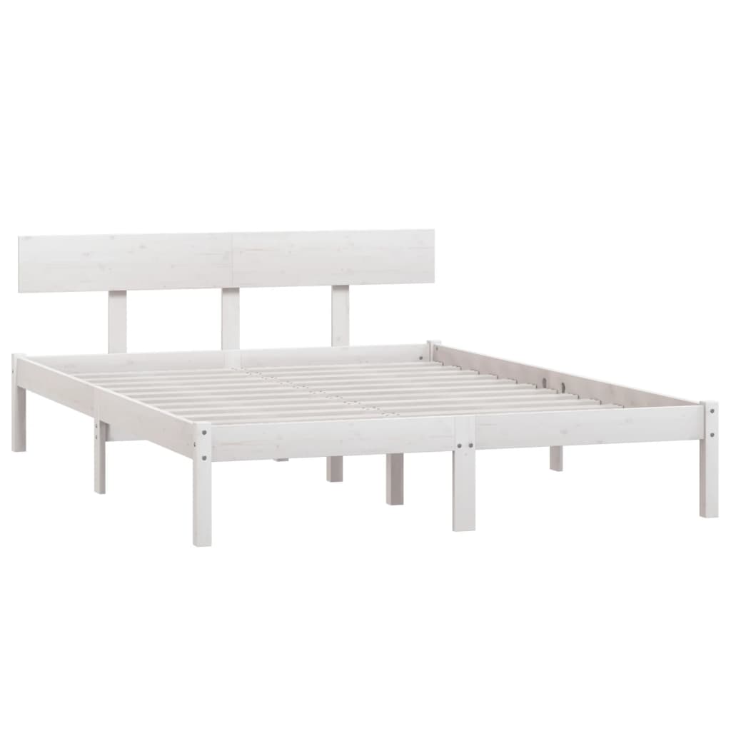 sengeramme 120x190 cm Small Double massivt træ hvid