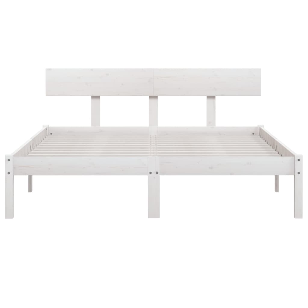 sengeramme 120x190 cm Small Double massivt træ hvid