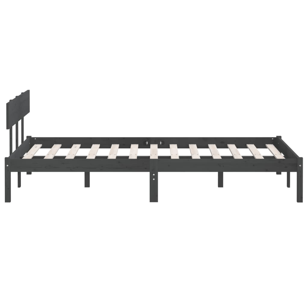 sengeramme 120x190 cm Small Double massivt træ grå