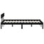 sengeramme 120x190 cm Small Double massivt træ sort