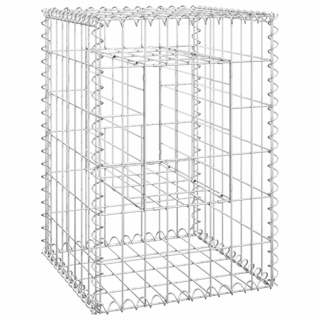gabionkurve 2 stk. 40x40x60 cm jern