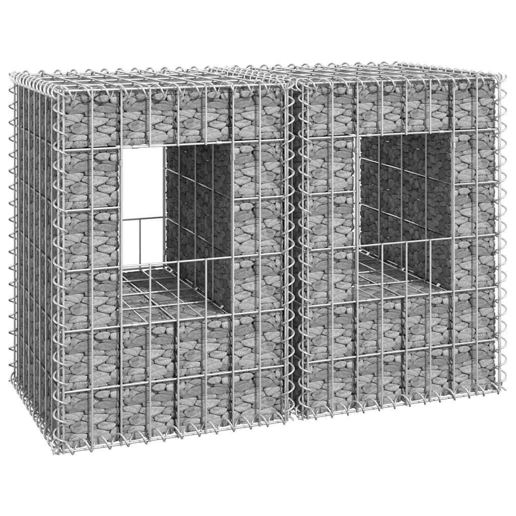 gabionkurve 2 stk. 40x40x60 cm jern