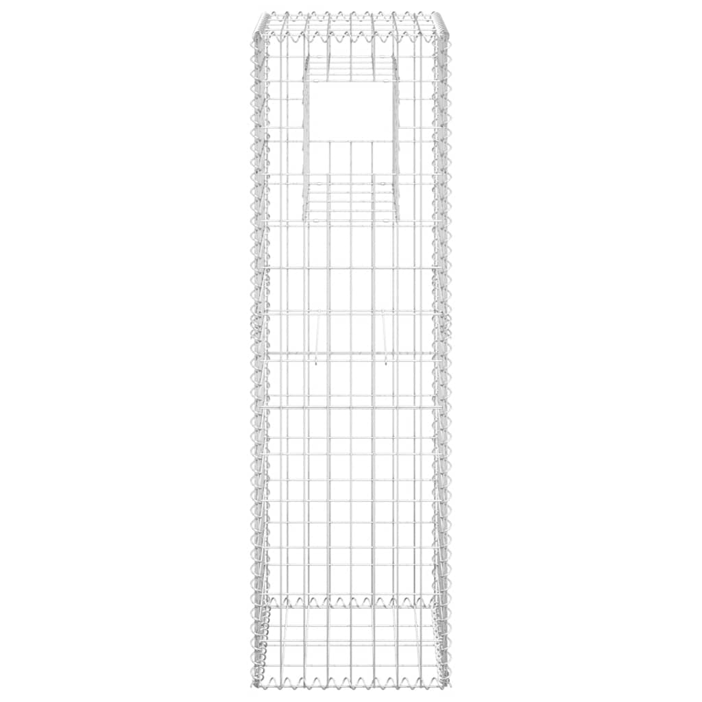 gabionkurve 2 stk. 40x40x140 cm jern