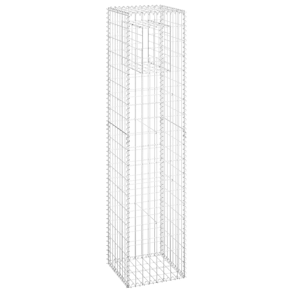 gabionkurve 2 stk. 40x40x180 cm jern
