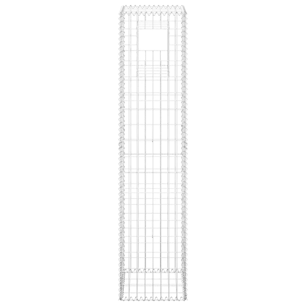 gabionkurve 2 stk. 40x40x180 cm jern