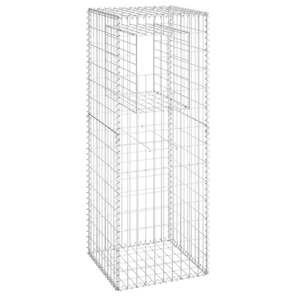 gabionkurve 2 stk. 50x50x140 cm jern