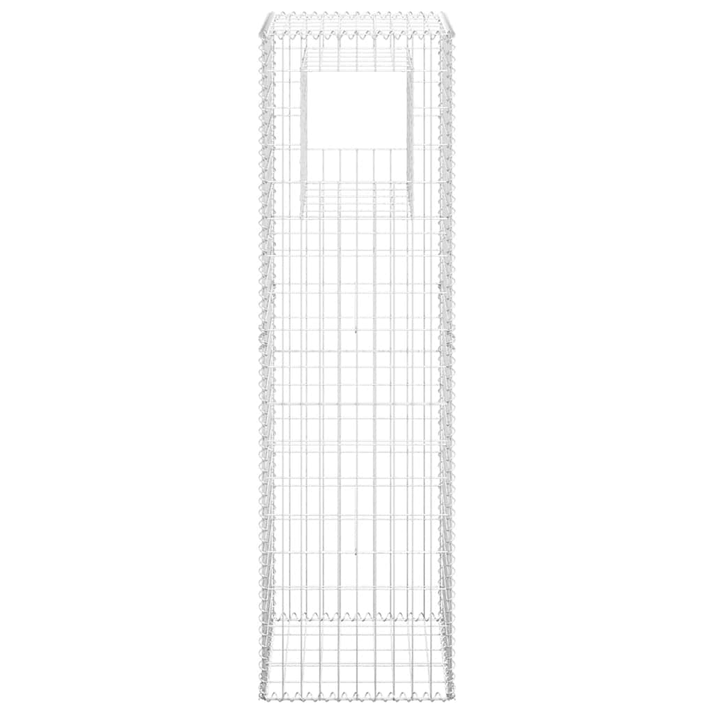 gabionkurve 2 stk. 50x50x180 cm jern