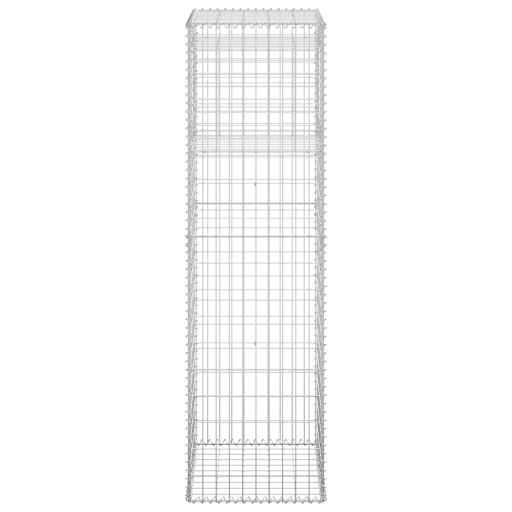 gabionkurve 2 stk. 50x50x180 cm jern