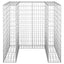 gabionvæg til affaldsspand 110x100x110 cm galvaniseret stål