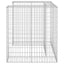 gabionvæg til affaldsspand 110x100x110 cm galvaniseret stål