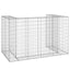 gabionvæg til affaldsspand 180x100x110 cm galvaniseret stål