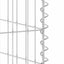 gabionvæg til affaldsspand 254x100x110 cm galvaniseret stål