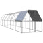udendørs hønsegård 2x12x2 cm galvaniseret stål