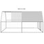 udendørs hønsegård 3x4x2 m galvaniseret stål