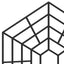 gitre til havedam 40 stk. polypropylen sort