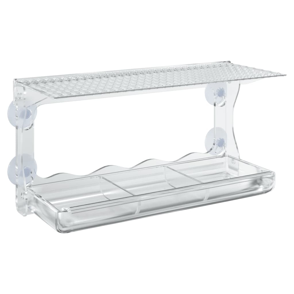 foderautomater til vindue 2 stk. 30x12x15 cm akryl